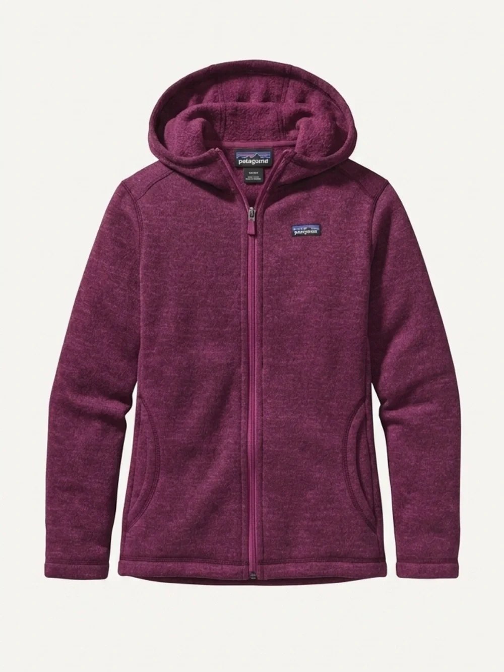 Patagonia Kids' Maroon Zip-Up Hoodie